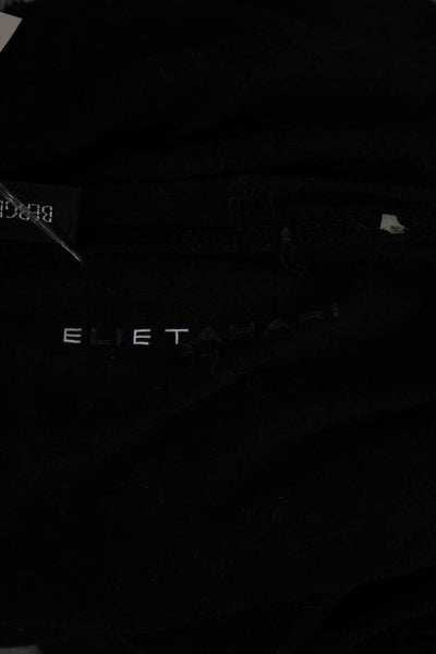 Elie Tahari Womens Basic Scoop Neck Sleeveless Tank Black Cotton Blend Size S