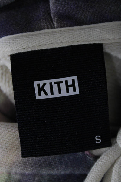 Kith Unisex Adults Multicolor Tie-Dye Cotton Pullover Hoodie Drawstring Size S
