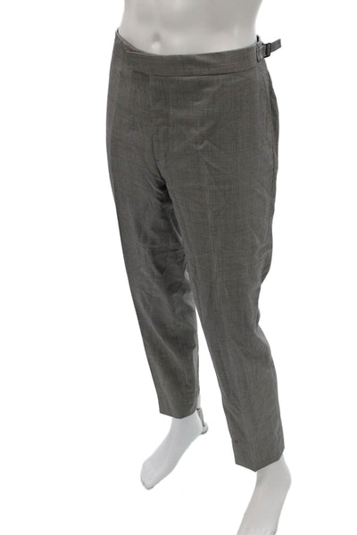 Ralph Lauren Black Label Mens Gray Wool Blend Dress Pants Zip Fly Size 36