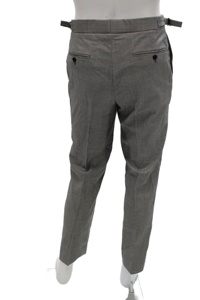 Ralph Lauren Black Label Mens Gray Wool Blend Dress Pants Zip Fly Size 36
