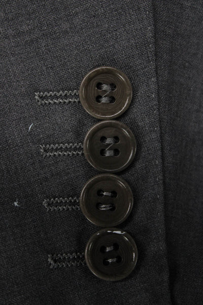 Canali Mens Gray Wool Blend Blazer Size 40