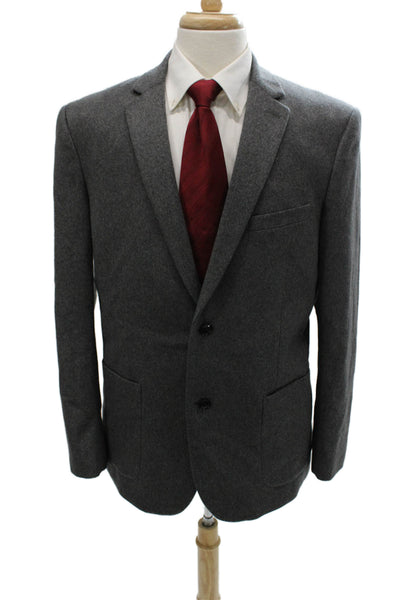 Theory Men Gray Cashmere Blazer Size 44