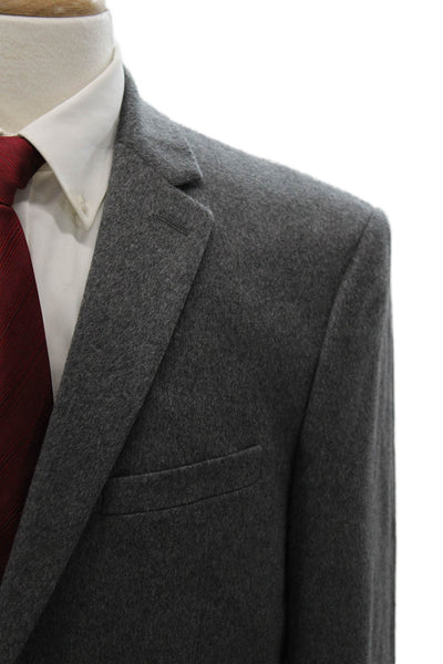 Theory Men Gray Cashmere Blazer Size 44