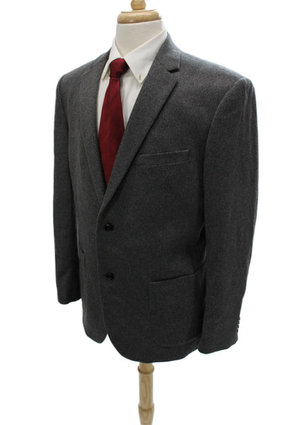 Theory Men Gray Cashmere Blazer Size 44