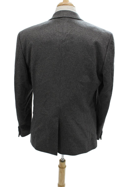 Theory Men Gray Cashmere Blazer Size 44