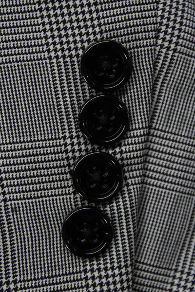 Ralph Lauren Black Label Mens Gray Plaid Wool Blazer Size 44