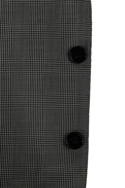 Ralph Lauren Black Label Mens Gray Plaid Wool Blazer Size 44