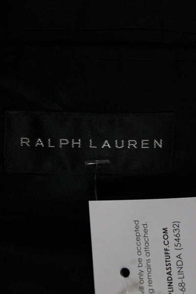 Ralph Lauren Black Label Mens Gray Plaid Wool Blazer Size 44