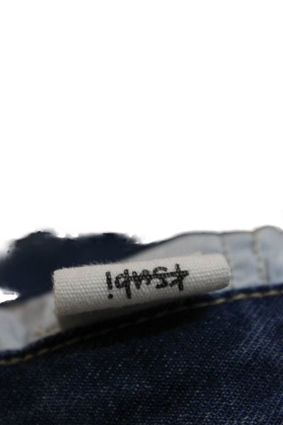 Ksubi Mens Straight Jeans Blue Cotton High Rise Button Fly Size 26