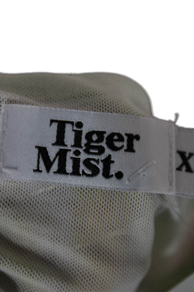 Tiger Mist Women Cropped Abstract Multicolor T-Shirt Size XS