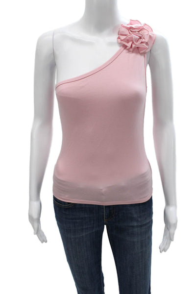 Reformation Women One Shoulder Pink Basic Tank Sleeveless Size S