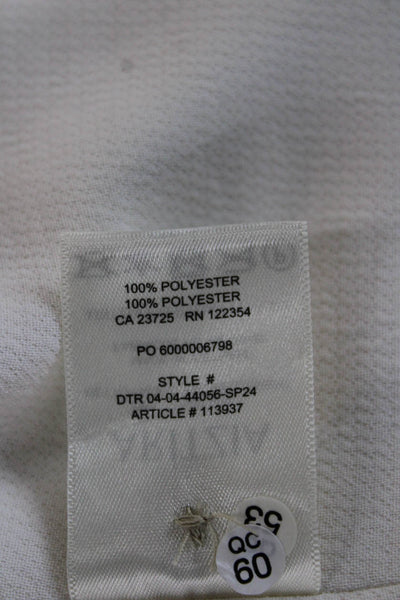 Wilfred Womens White V-Neck Sleeveless Polyester Button Vest Size 0
