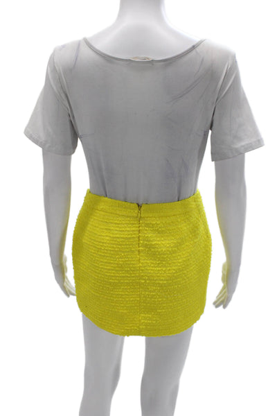 Assignment Women Two Piece Set Yellow Sweetheart Neckline Sleeveless Size S