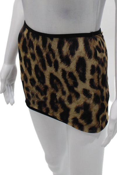 Edikted Womens Multicolor Animal Print Straight Pencil Mini Skirt Size XS