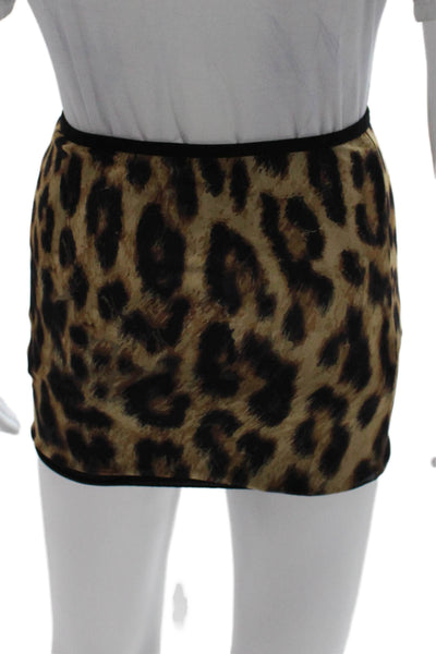Edikted Womens Multicolor Animal Print Straight Pencil Mini Skirt Size XS