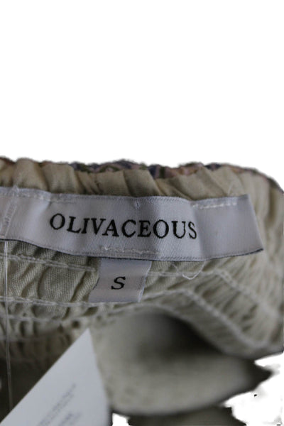 Olivaceous Women Multicolor Geometric Rayon Mini Skirt Pull On Size S
