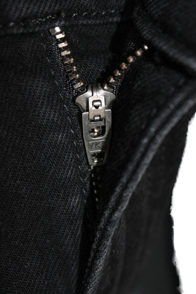 Reformation Womens Straight Black High Rise Jeans Cotton Blend Size 24