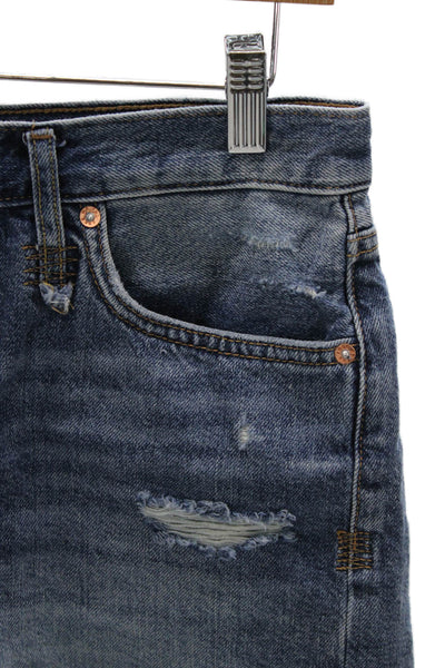 We The Free Women Cut-Off Blue 100% Cotton Shorts Size 29