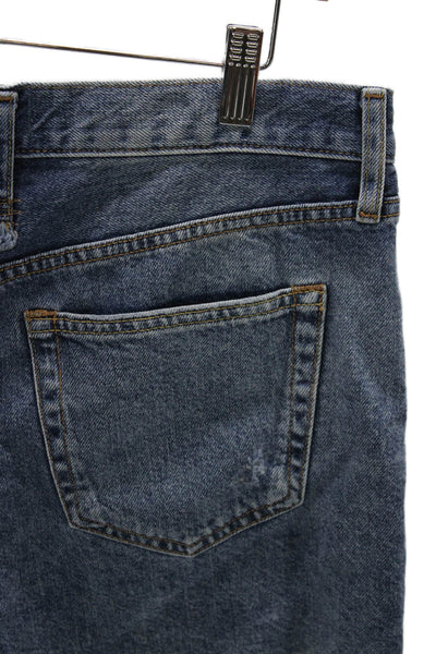 We The Free Women Cut-Off Blue 100% Cotton Shorts Size 29