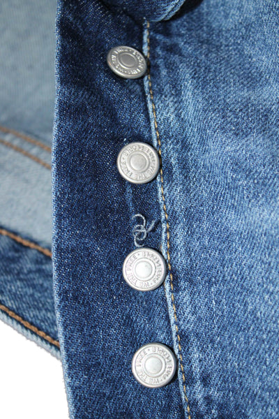 We The Free Women Cut-Off Blue 100% Cotton Shorts Size 29