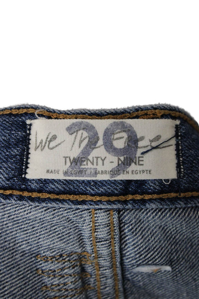 We The Free Women Cut-Off Blue 100% Cotton Shorts Size 29