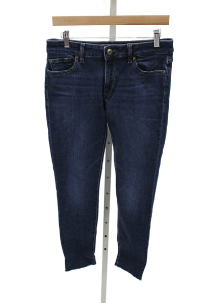 DL1961 Womens Skinny Jeans Blue Cotton High Rise Button Size 29