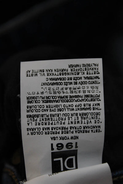 DL1961 Womens Skinny Jeans Blue Cotton High Rise Button Size 29