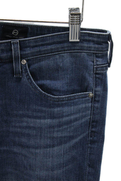 AG Adriano Goldschmied Women Slim Blue High Rise Jeans Cotton Blend Size 29