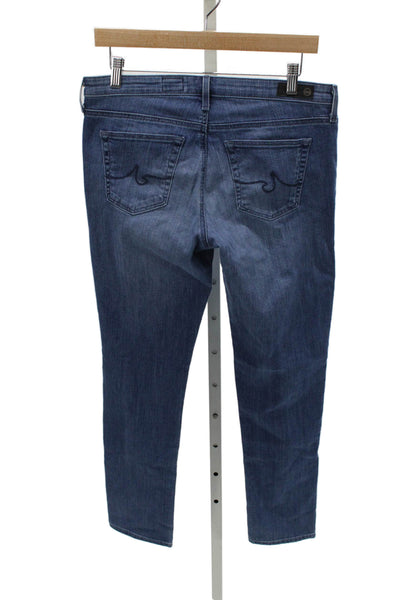 AG Adriano Goldschmied Women Slim Blue High Rise Jeans Cotton Blend Size 29