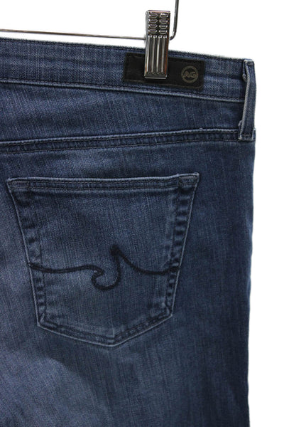 AG Adriano Goldschmied Women Slim Blue High Rise Jeans Cotton Blend Size 29