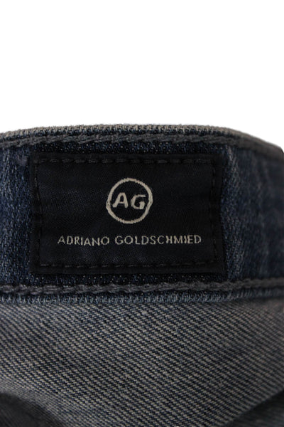 AG Adriano Goldschmied Women Slim Blue High Rise Jeans Cotton Blend Size 29