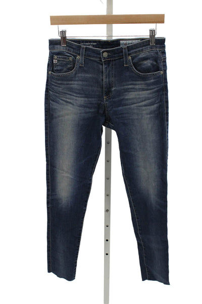 AG Adriano Goldschmied Womens Skinny High Rise Blue Jeans Size 28