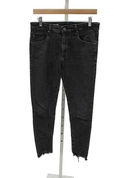 AG Adriano Goldschmied Women Skinny Black High Rise Jeans Size 29