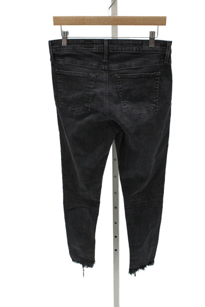 AG Adriano Goldschmied Women Skinny Black High Rise Jeans Size 29