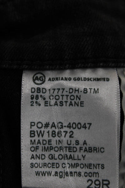 AG Adriano Goldschmied Women Skinny Black High Rise Jeans Size 29