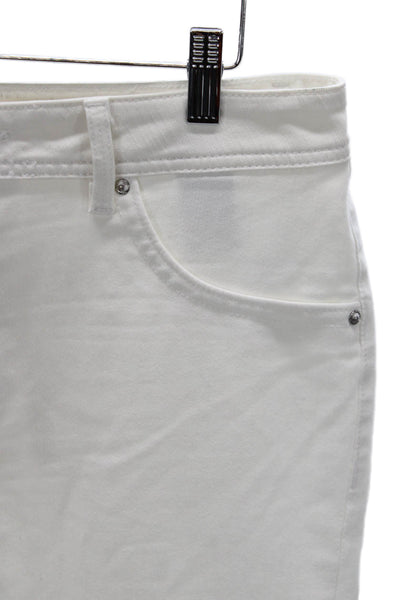 DL1961 Women White High Rise Jeans Zip Closure Size 31