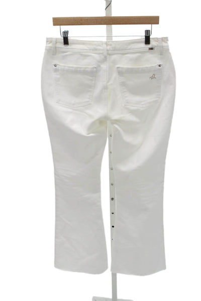 DL1961 Women White High Rise Jeans Zip Closure Size 31