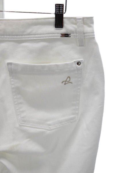 DL1961 Women White High Rise Jeans Zip Closure Size 31