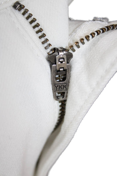 DL1961 Women White High Rise Jeans Zip Closure Size 31
