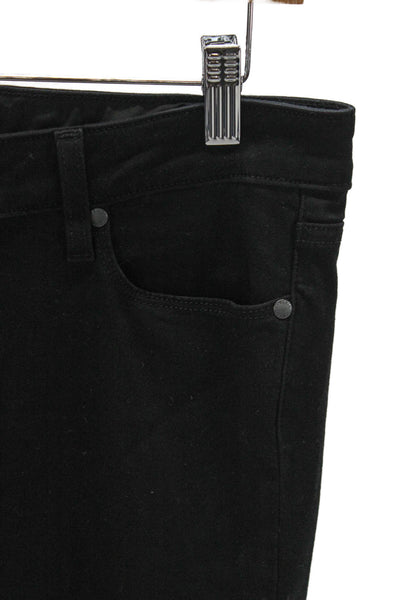 Paige Womens Black Bootcut Jeans High Rise Rayon Button Size 29