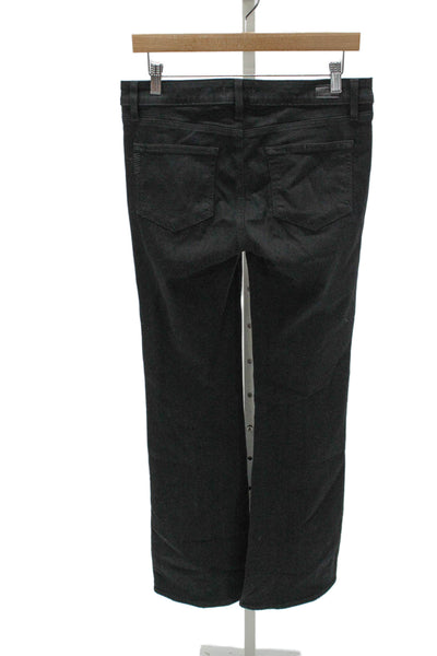 Paige Womens Black Bootcut Jeans High Rise Rayon Button Size 29