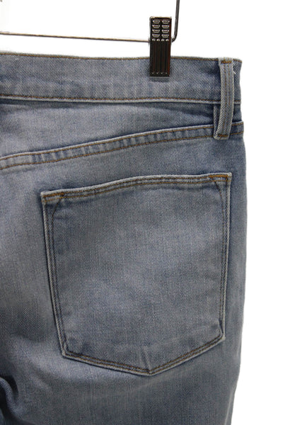Frame Women Boyfriend Jeans High Rise Blue Cotton Blend Size 30