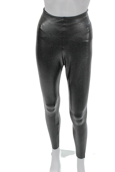 Commando Women Black Polyester Leggings Size M