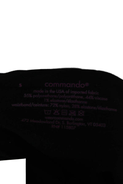 Commando Womens Ankle Faux Leather Leggings Brown Size S