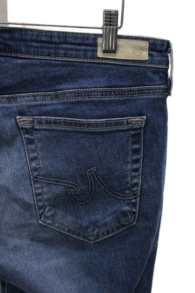 AG Adriano Goldschmied Women Ankle Jeans Blue Mid Rise Cotton 28 Size 30