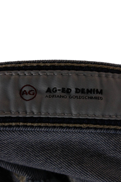 AG Adriano Goldschmied Women Ankle Jeans Blue Mid Rise Cotton 28 Size 30