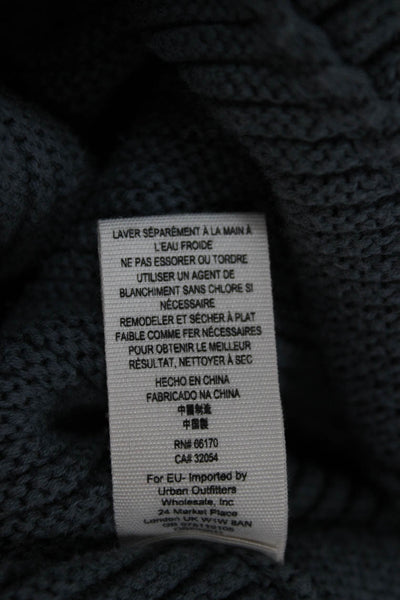 Free People Womens Pullover Sweater Gray V Neck Cotton Long Sleeve Size XS