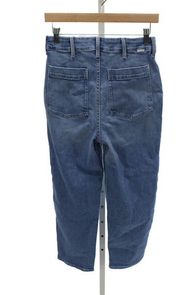 Mother Womens Mom High Rise Blue Jeans Size 25