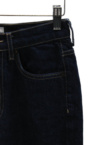 Zara Women Straight Jeans Blue High Rise Size 2
