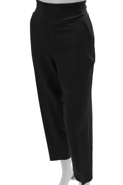 Athleta Womens Black Ankle Pants Polyester Pull On Size 4